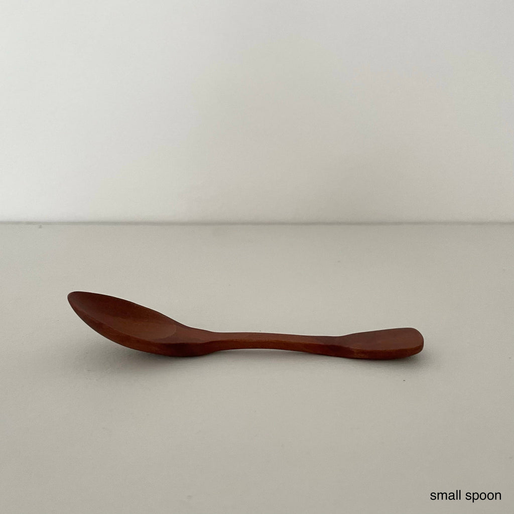 Handcrafted vintage shaped wood jam coffee scoop spoons