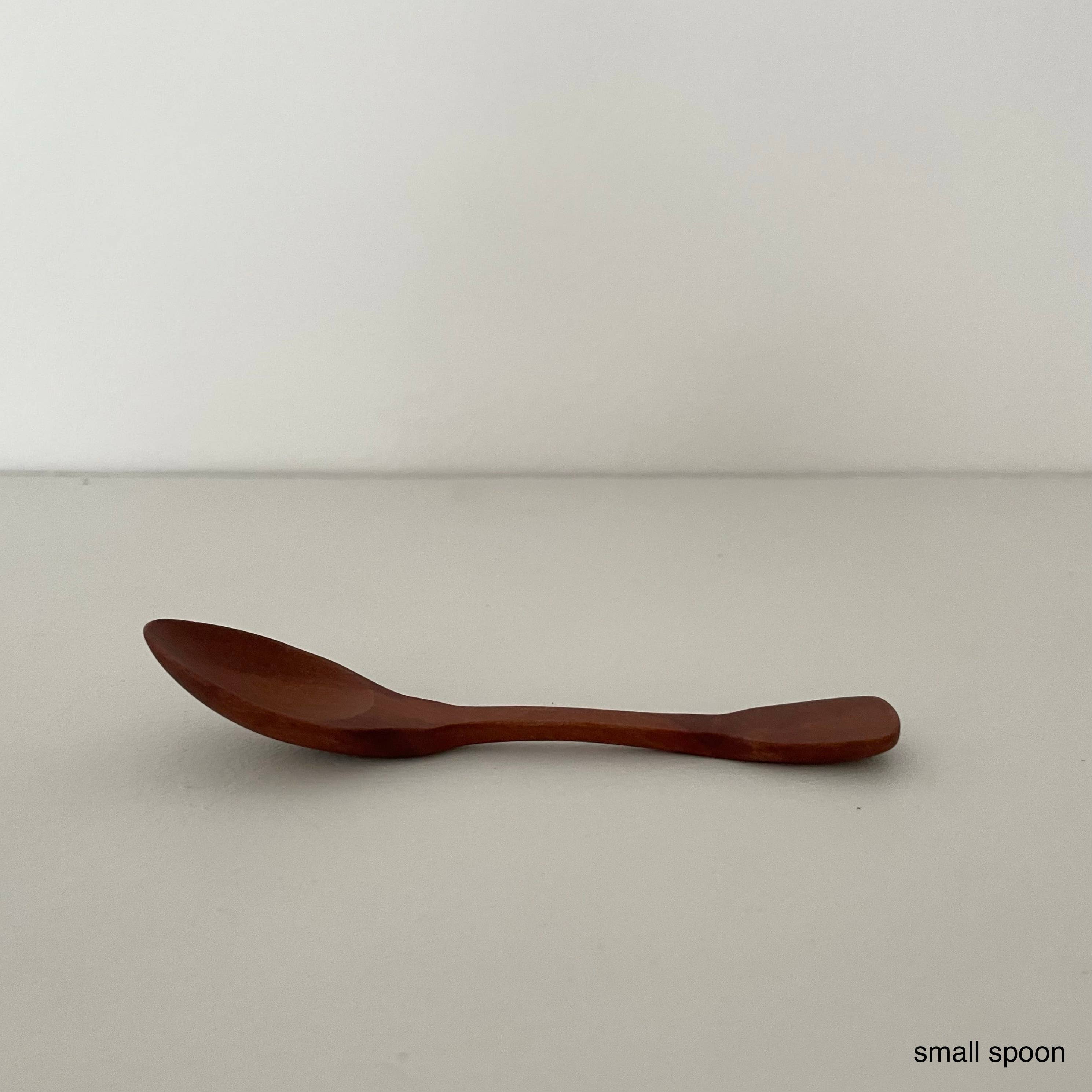 Handcrafted vintage shaped wood jam coffee scoop spoons