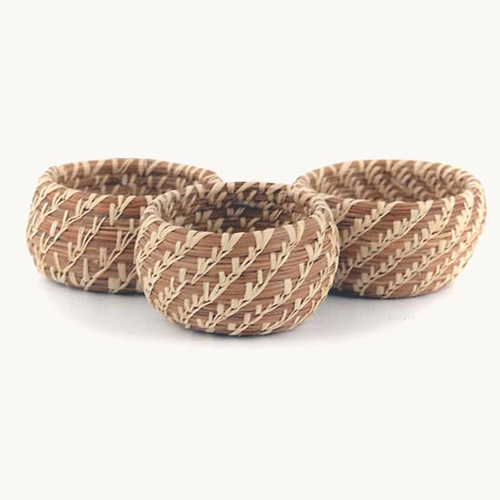 Miniature Pine Needle Bowl Basket