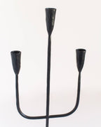 Hand-Forged Iron Candelabra