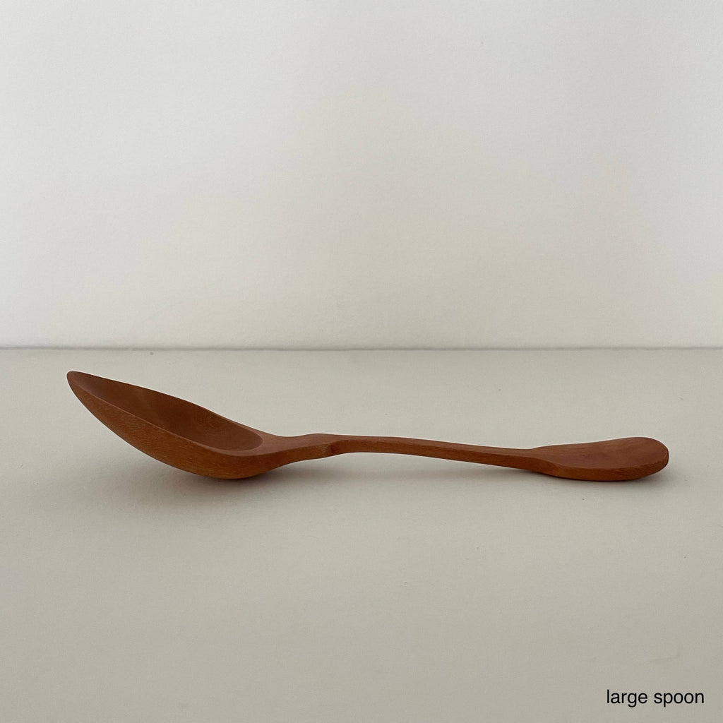 Handcrafted vintage shaped wood jam coffee scoop spoons