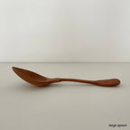 Handcrafted vintage shaped wood jam coffee scoop spoons