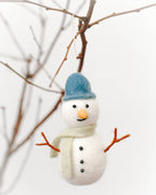 SNOWMAN FELT ORNAMENT | Handcrafted in Nepal