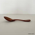 Handcrafted vintage shaped wood jam coffee scoop spoons