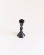 Low Diamond Hand-Forged Iron Candle Stand