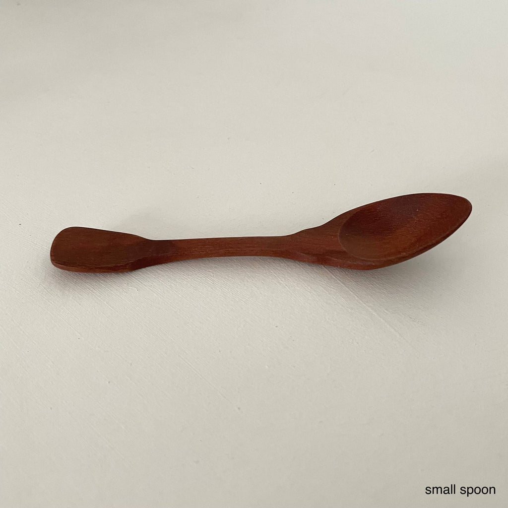 Handcrafted vintage shaped wood jam coffee scoop spoons