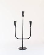 Hand-Forged Iron Candelabra