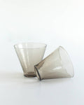 Handblown Hammered Glass Dessert Cups | Pair of 2
