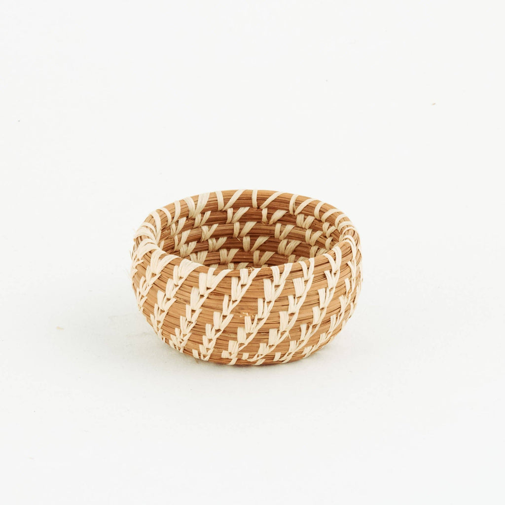 Miniature Pine Needle Bowl Basket