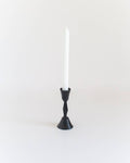 Low Diamond Hand-Forged Iron Candle Stand