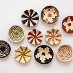 Mini Basket Ornament ~ Green Rays