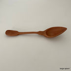 Handcrafted vintage shaped wood jam coffee scoop spoons