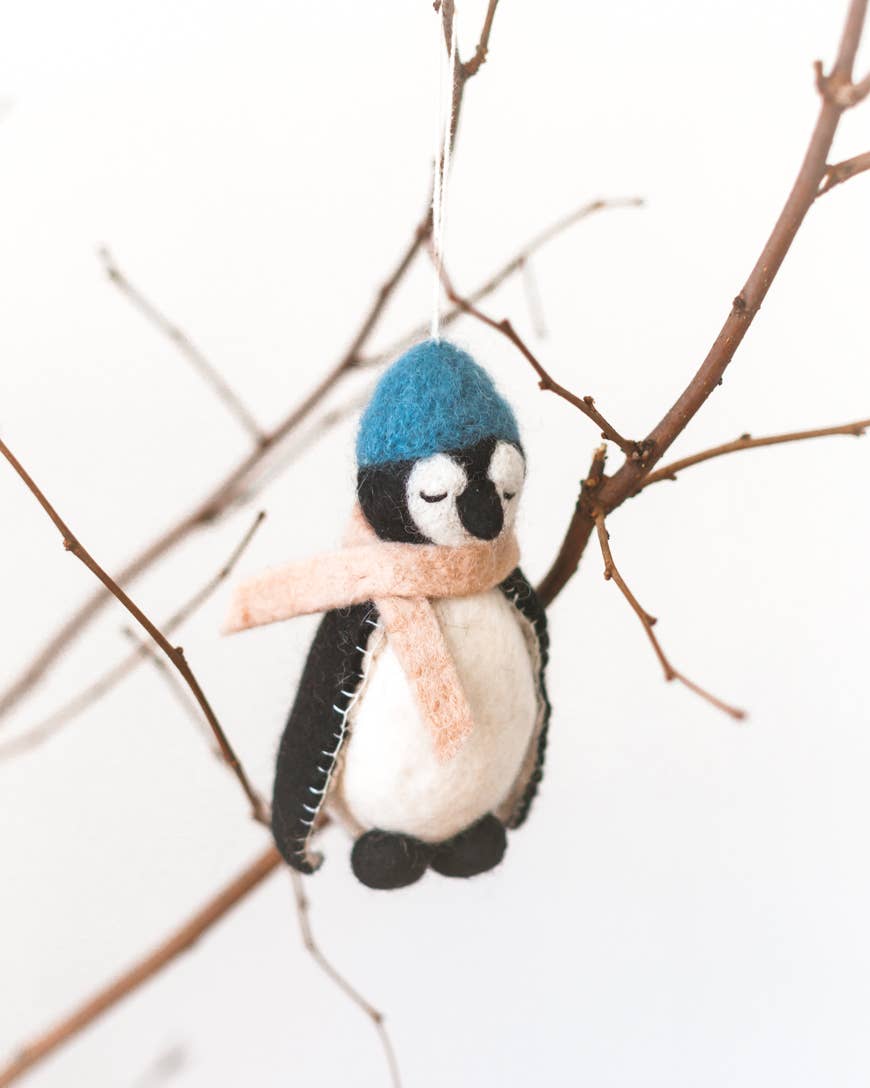 PENGUIN FELT ORNAMENT | Handcrafted in Nepal