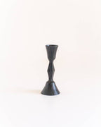 Low Diamond Hand-Forged Iron Candle Stand